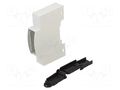 Enclosure: for DIN rail mounting; Y: 90mm; X: 18mm; Z: 62mm; grey ITALTRONIC IT-25.0110000.BL