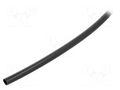 Insulating tube; PVC; black; -20÷125°C; Øint: 4mm; L: 500m; UL94V-0 SIGI PVC125-4-BK-500