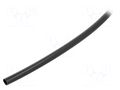 Insulating tube; PVC; black; -20÷125°C; Øint: 4mm; L: 500m; UL94V-0 SIGI PVC125-4-BK-500