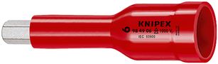 KNIPEX 98 49 06 Hexagon Socket for hexagonal socket screws with internal square 1/2" 75 mm 98 49 06 4003773021162