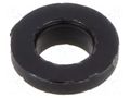 Washer; round; D=3.38÷3.48mm; h=0.79mm; polyamide; black KEYSTONE KEYS3049