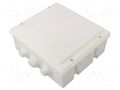 Enclosure: junction box; X: 170mm; Y: 190mm; Z: 80mm; wall mount JONEX JX-PK-8/D-WH