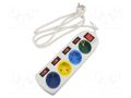 Plug socket strip: supply; Sockets: 4; 250VAC; 16A; white; 1.5m LOGILINK LPS257