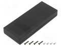 Enclosure: multipurpose; X: 51mm; Y: 128mm; Z: 24mm; ABS; black SUPERTRONIC PP036N