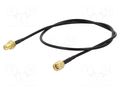 Cable; 0.5m; SMA male,SMA female; black; straight; 50Ω ONTECK SMA-04-0.5