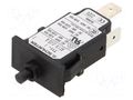 Circuit breaker; Urated: 240VAC; 48VDC; 0.05A; SPST; Poles: 1; MCB SCHURTER T11-611N-0.05A