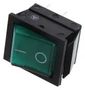 SWITCH, ROCKER, ILLUMINATED, DPST, 16A, 250VAC, GREEN C1353AABG2-602AW-B