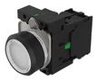 ILLUM INDUSTRIAL PB SW, SPST, 10A, WHITE 45-1231.11K6.000.101