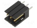 Connector: wire-board; socket; male; PIN: 3; AMPMODU MOD II; THT TE Connectivity 826467-3