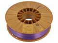 Filament: PLA SILK; 1.75mm; violet; 195÷225°C; 800g ROSA 3D ROSA-3424