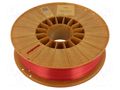 Filament: PLA SILK; 1.75mm; red; 195÷225°C; 800g ROSA 3D ROSA-3441