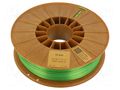 Filament: PLA SILK; 1.75mm; green; 195÷225°C; 800g ROSA 3D ROSA-3422