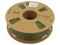 Filament: PLA-MATT; 1.75mm; military green; 190÷220°C; 1kg GEMBIRD 3DP-PLA-01-MTMG