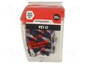 Screwdriver bit; Pozidriv®; PZ1; Kind: impact; Overall len: 25mm Milwaukee MW-4932430861