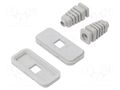 Cap set; Kit: strain relief x2,end cap x2; 2pcs; 5mm KRADEX ZOBD-CAP-5-J-ABS