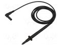 Test lead; 20A; probe tip,angular banana plug 4mm STÄUBLI XPS-484-15021