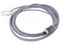 Cable: for sensors/automation; M12; PIN: 4; straight; 5m; plug; 3A TELEMECANIQUE SENSORS XZCPV1141L5