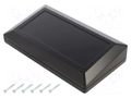 Enclosure: desktop; X: 180mm; Y: 100mm; Z: 41.5mm; ABS; black KRADEX Z133-ABS