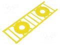 Label; polyamide; yellow; -40÷100°C; self-adhesive; UL94V-2 WEIDMÜLLER SM-DIA-60-22-K