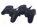 Gamepad; black; USB A; wired,USB 2.0; Features: analog joysticks GEMBIRD JPD-UDV2-01