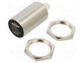 Sensor: inductive; OUT: PNP / NO; 0÷15mm; 10÷30VDC; M30; IP67; brass BALLUFF BES00AH