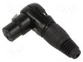 Connector: XLR; plug; female; RAMP; PIN: 3; angled 90°; for cable CLIFF FC619313