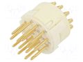 Connector: M23; contact insert; PIN: 16; male; soldering; for cable HUMMEL 7.001.916.103