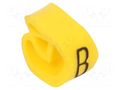 Markers; Marking: B; 4÷10mm; PVC; yellow; -30÷60°C; leaded; PA-2 PARTEX PA-20004AV40.B