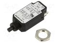 Circuit breaker; Urated: 240VAC; 48VDC; 0.7A; SPST; Poles: 1; screw SCHURTER T11-214-0.7A