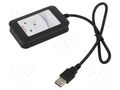 RFID reader; 4.3÷5.5V; USB; antenna; Range: 100mm; 88x56x18mm; ABS ELATEC T4BT-BB4BEL6