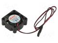 Fan: DC; axial; 12VDC; 25x25x10mm; 24.76dBA; ball; 10000rpm; black Akasa AK-189BK-2B