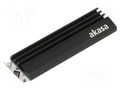 Heatsink: extruded; black; L: 71mm; W: 22mm; H: 6.4mm; aluminium Akasa A-M2HS01-BK