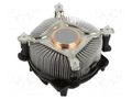 Heatsink: extruded; 12VDC; aluminium,copper; 69.5m3/h; H: 62.4mm Akasa AK-955A-BV2