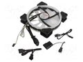 Fan: DC; axial; 12VDC; 140x140x25mm; 21.2dBA; ball; 1200rpm; 1pcs. Akasa AK-FN103