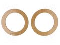 Spacer ring; MDF; 100mm; impregnated,varnished; 2pcs. 4CARMEDIA MDF-P100/10