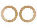 Spacer ring; MDF; 100mm; impregnated,varnished; 2pcs. 4CARMEDIA MDF-P100/6