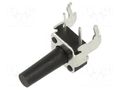 Microswitch TACT; SPST-NO; Pos: 2; 0.05A/12VDC; THT; 1.57N; 11.85mm E-SWITCH TL1105NF160Q