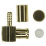 Connector MCX plug crimped 50Ω RG178 angled MCX/CX-M-178