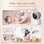 Baby Monitor Camera 3MP 2K, with 5 Inch sceen WiFi PTZ 355° IR Night Vision, Night Light, Lullabies, Temperature and humidity sensor AINANNY2 6974935721719