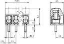 Terminal block 3-pin 3.5mm  PTR AK550/3-3.5