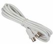 FLYLEAD, COAX PLUG TO PLUG, WHITE, 2M AC60