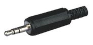 Plug 3.5mm stereo cable mount plastic AU/CX-3.5S-M-PL 4040849110160; 4051366110168