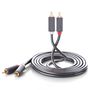 Cable 2xRCA male - 2xRCA male 2m black AV104 UGREEN UGREEN/10518 6957303815180