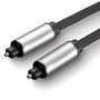 Cable optical TOSLINK - TOSLINK 1m braided grey AV108 UGREEN UGREEN/10539 6957303815395