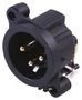 PLUG, XLR, PCB, HORIZONTAL, 3POLE NC3MAAH