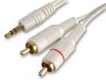 LEAD, 3.5 P TO 2X PHONO, WHITE, 2M PSG02890