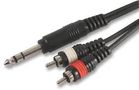 6.35MM JACK TO 2X PHONO PLGS, 3M PLS00122