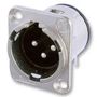 PLUG, XLR, PANEL, PCB, R/A, 3POLE NC3MD-H