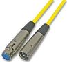 XLR PATCH LEAD, 1M, YELLOW AV21110