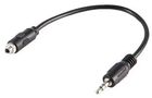 ADAPTOR LEAD, 3.5MM 3P JACK, PLUG TO SKT PSG03805